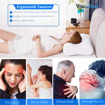 ViscoRest® Çift Tepeli Multi-Fonksiyonel Yastık