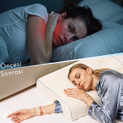 ViscoRest® Ortopedik Visco Boyun Destekli Çift Sevgili Yastığı