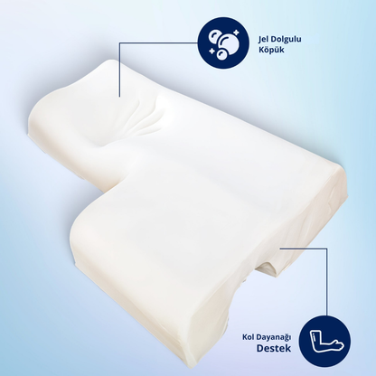 ViscoRest® Ortopedik Visco Boyun Destekli Çift Sevgili Yastığı
